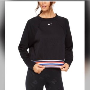 Nike Pro Dri-FIT Get Fit Striped Cropped Top